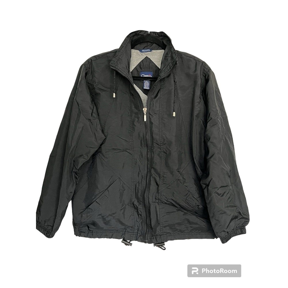 Catalina‎ Women’s Black Lined Full Zip Lightweight Jacket Small